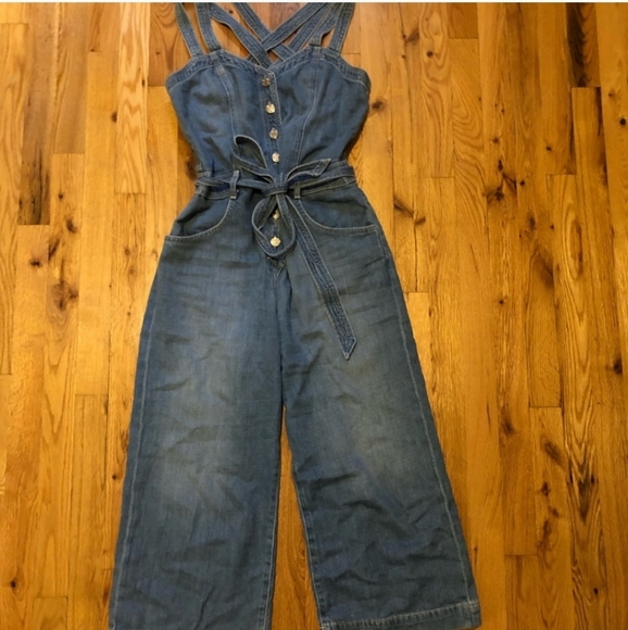 7 for All Mankind Denim Jumpsuit - Picture 2 of 4